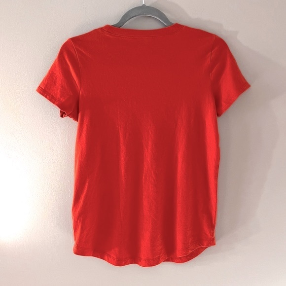 MADEWELL Whisper Cotton Rib-Crewneck Tee in Southwestern Clay Size XXS - Picture 5 of 8
